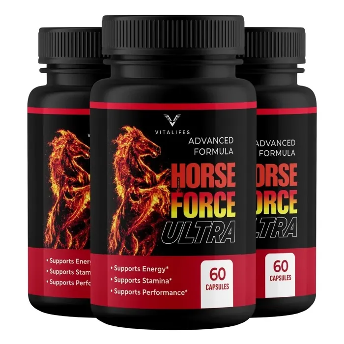 Three bottles of Horse Force
