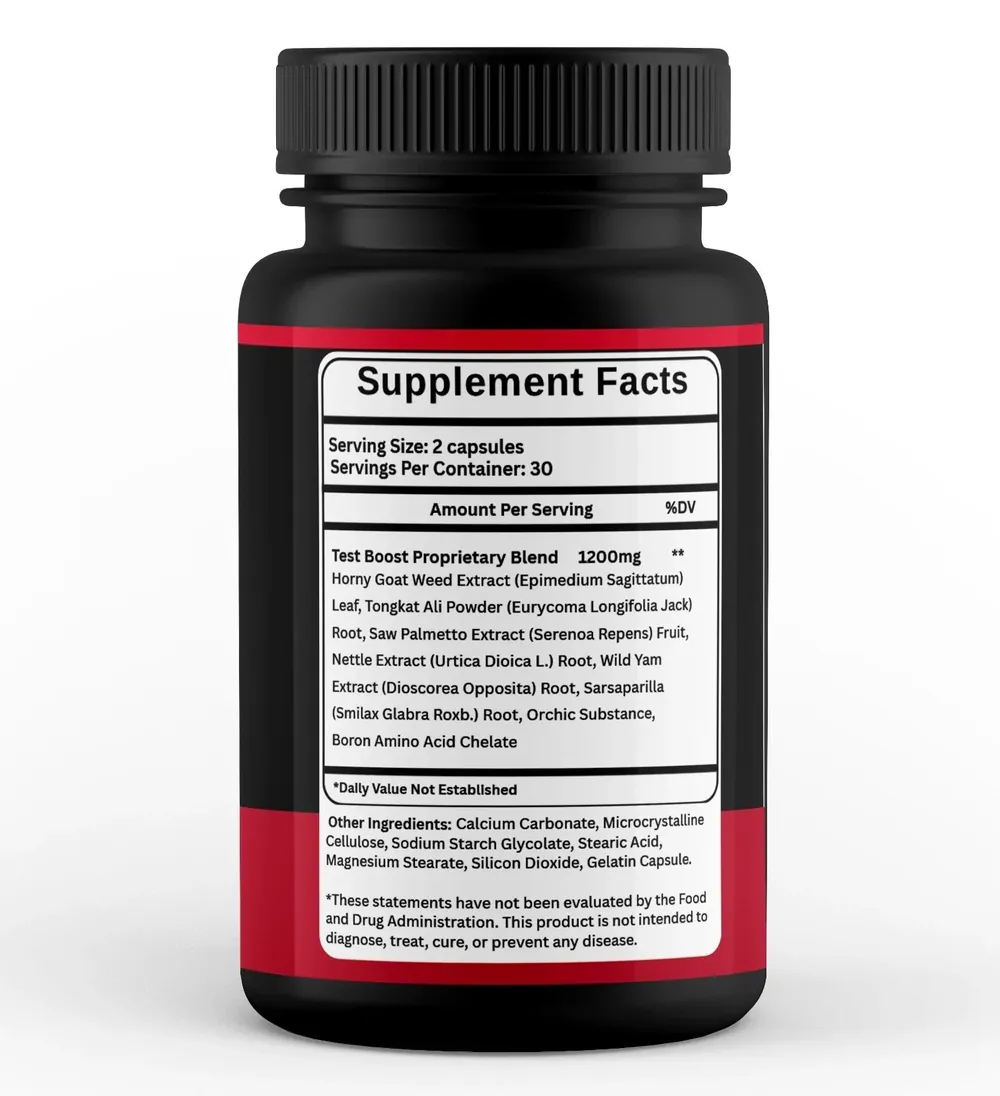 Horse Force Supplement Facts side of the bottle